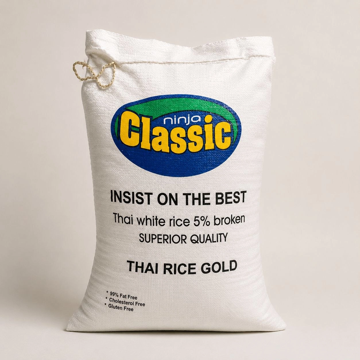 برنج تایلندی کلاسیک 25 کیلویی مدل Thai White Rice 5% Broken